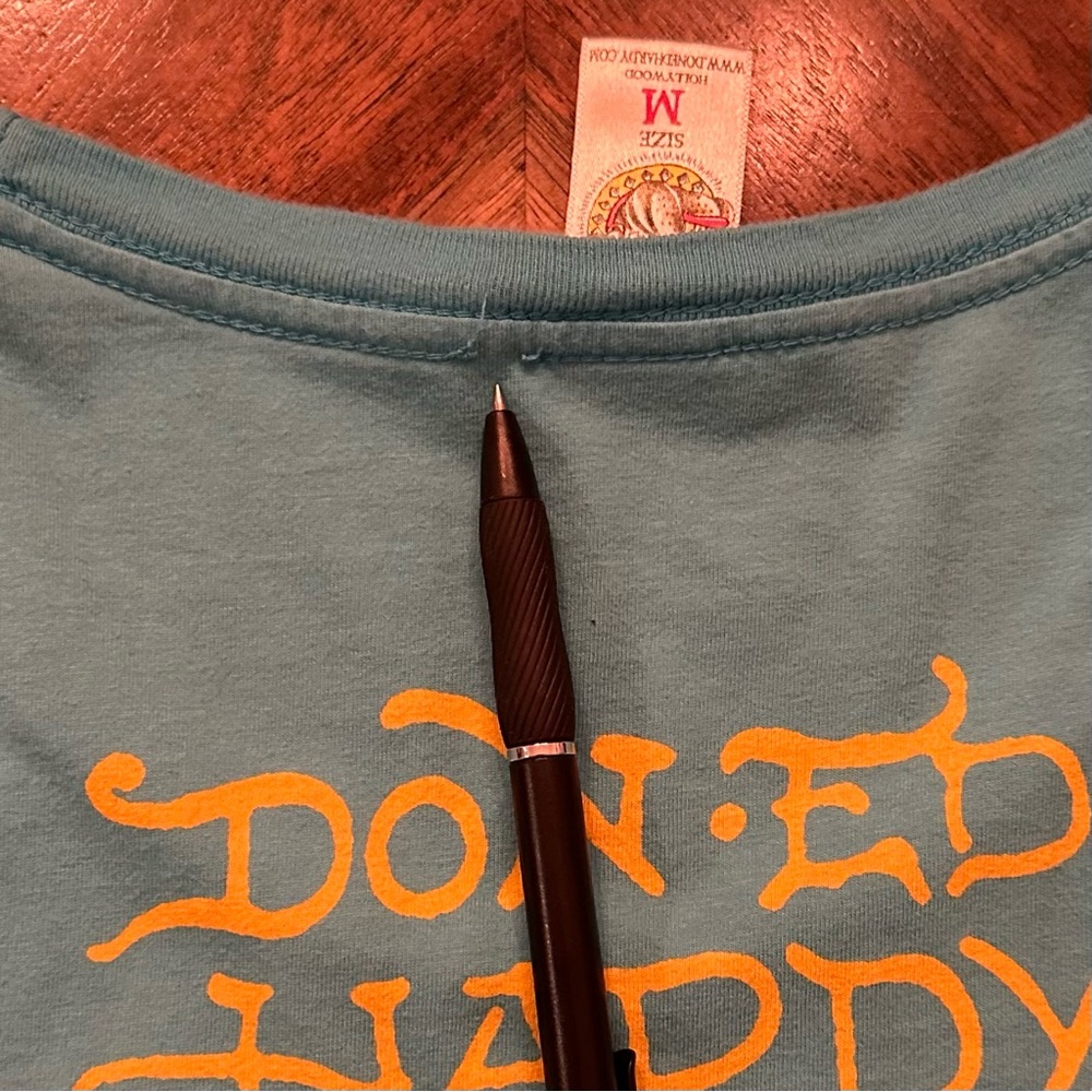 Vintage Ed Hardy Skeleton Riding Motorcycle Long Tee Size M - Picture 7 of 8